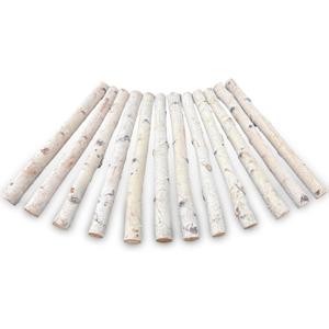 Birch Logs Decoration Fireplace Wood 12 Pack Decorative Logs for Fireplace Decor Rustic Birch Wood for Crafts,Christmas,Birch Branches,Firewood(Logs:0.7''-1.2'' Dia.16.5'' Length)