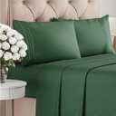 Queen Size 4 Piece Sheet Set - Comfy Breathable & Cooling Bed Sheets Set - Hotel Luxury Bedding for Women, Men, Kids, Teens, Boys & Girls - Deep Pockets, Soft, Wrinkle Free - Oeko-Tex - Emerald Green