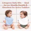 10-Pack Solid Color Baby Bibs Soft Absorbent Drool Bibs with Adjustable Snaps for Infants Toddler