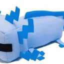 Blue Axolot Plush Plush Stuffed Toy Soft Throw Pillow Decorations for Video Game Fans, Kids Birthday Party Favor Preferred Gift for Holidays, Birthdays(Blue Axolot)