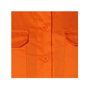 Orange Button-Up Dress Shirt Mojo U.S.A, No Size Mark 