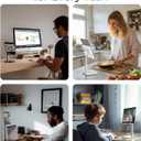 COOPER TabHolder, 7-10" Height Adjustable Tablet Stand, Premium iPad Stand for Desk, 270 Tilt Portable Monitor Holder for 15.6-17" Displays, for All iPad, Kindle, Surface, Samsung Tablets (Black)