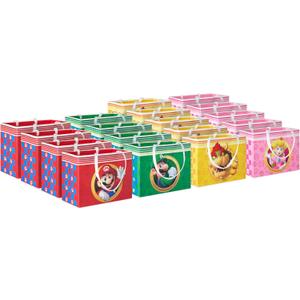 Hallmark Nintendo 4" Mini Gift Bags (Mario, Luigi, Princess, Bowser) Tiny Bags for Party Favors, Gift Cards, Classroom Treats