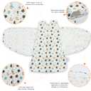 Swaddle-Blanket Baby Girl & Boy Swaddles Newborn Infant Transition 100% Cotton Wrap Blankets, 3-Way Adjustable Wearable Blanket, TOG 1.0 (Owl, 3-6 Month)