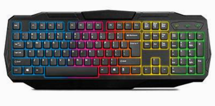 Lifeworks Samurai Multi-Color Led Gaming Keyboard, Black