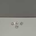 4 Pcs Sliver Rhinestone Buttons Crystal Embellishments for Clothing Jewelry Making DIY Decoration Bottons for Sewing Crafts Wedding Bridal(Button-3)