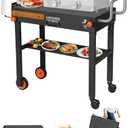 LKVHV Portable Outdoor Grill Table, Blackstone Grill Stand Solid and Sturdy 31"W x 17"D, Movable Kitchen Cooking Prep BBQ Cart with Wheels, Folding Cart for Ninja, Blackstone Griddle 17"/22" etc