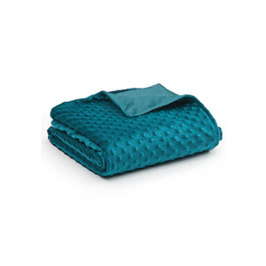YnM Fuzzy Duvet Cover For Weighted Blankets (Bright Aqua, 41''X60'')