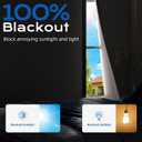 White Blackout Curtains for Bedroom, 70" x 58" Portable Blackout Blinds with 20 Sets Hooks & Loops Strips for 100% Blackout Window Film, Temporary Black-Out Shades for Windows Cover Nursery Travel RV