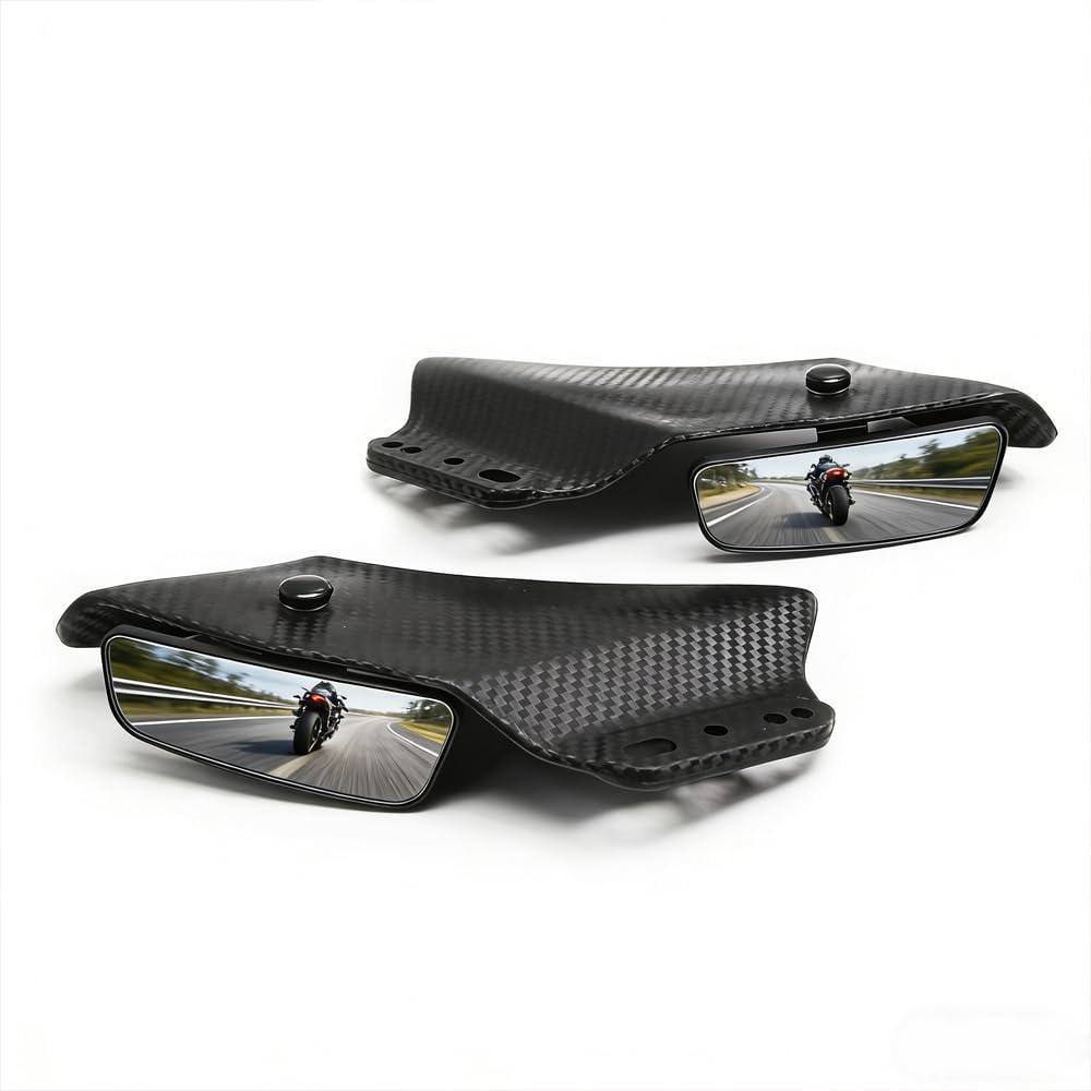 Motorcycle Mirrors Wing Rearview Mirror for Yamaha YZF R1 R3 R6 R15 R25 R125 Adjustable Motorbike Side Mirrors Sportster Accessories