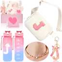 Personalized Fanny Pack for Girls, Gift Sets for Teen Girls, Birthday Gifts for 4 5 6 7 8 9 10 11 12 13 Year Old Girl, Initial Crossbody Bag Belt Bag for Girl Kids (J)