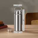 Vacuum Insulated Stainless Steel Water Bottle with Tea Infuser - Wide Mouth,BPA-Free, Leak- Proof,Keeps Cold 24H/ Hot 12H- Ideal for Travel,Office, Gym