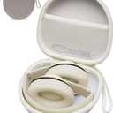 Headphone Case Compatible with Beats Studio Pro/Soundcore Anker Q20i/BERIBES/TOZO/KVIDIO/JBL Noise Cancelling Over-Ear Headphones, Beige (Khaki)