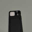 BXYJY for iPhone 12 Pro Max & 13 Pro Max Case Wallet, Card Holder (45 Cards), Slide Camera Cover, Military Drop Protection, Rugged Heavy Duty Men Women Phone Case for iPhone 12 Pro Max, Black