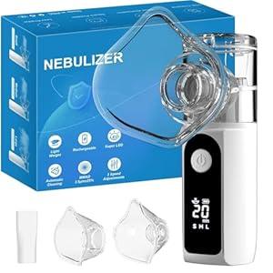 Misty Nebulizer - Portable Nebulizer for Adults and Kids, Nebulizer Machine with Intuitive LED Interface, Nebulizer for Home and Travel Use