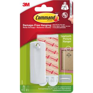3M Command Strips 17040 Saw Tooth Picture Hanger with Command Adhesive