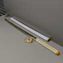 damdos Halloween Prop Anime Cosplay Sword,41" Foam Swords Fantasey Agatsuma Zenitsu Swords Satoman Tanjirou Swords Birthday Gifts(Agatsuma Zenitsu)