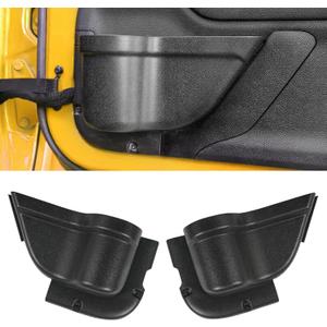 MIKKUPPA JK Storage Pockets - Front Door Pockets Compatible with 2011-2018 Jeep Wrangler JK JKU 2/4 Door, Interior Storage Accessories, Black 2PCs