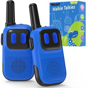 Holiky Toys for Ages 5-7 Boys Girls, Walkie Talkies for Kids 1000FT Range 2 Channels 2 Way Radio Toy Christmas Birthday Gifts for Girls Boys Ages 3 4 5 6 7 8 9 Camping Hiking Outdoor Games (Blue)