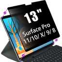 Privacy Screen for Microsoft Surface Pro 11,10, X,9, 8 - Privacy Screen Protector Surface Pro 11,10, X,9, 8 Screen Protector - Fully Removable,Easy to Install,Reusable,No Bubbles Screen Protector