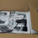 Veken 47.2" Standing Desk, Adjustable Height Office Desk with Wood Desktop, Computer Table for Home Work, Study and Gaming, Small Spaces, Modern Furniture, Black