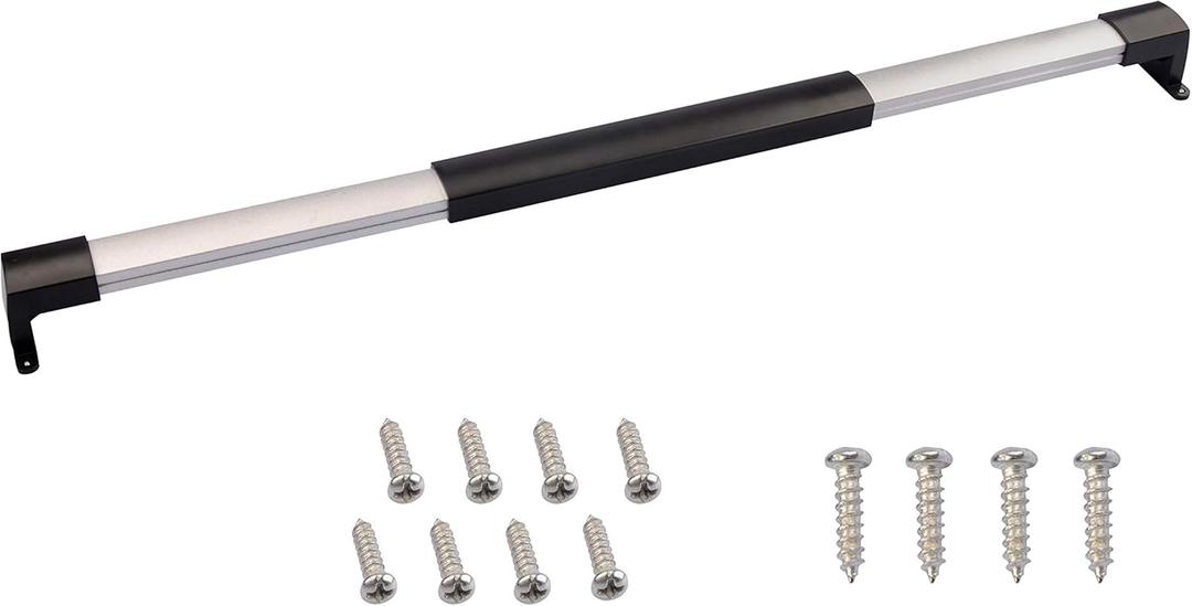 RVGUARD RV Screen Door Cross Bar Handle Adjustable from 21-5/8 Inch to 28-5/8 Inch with Sturdy and Secure Non-Slip Grip (Classic)