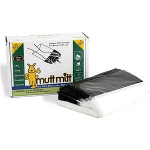 Mutt Mitt 2-Ply dog waste pick-up bags Dispense-A-Mitt - 200 Dog Waste Bags in a wall mountable box.
