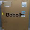 Babelio Baby Gate for Doorways and Stairs, 26-31" Pet Gate with Wide Walk Thru Door and Lock Indicator, No Drill Pressure Mounted Safety Gate with Double Lock and Self-Closing, Black