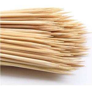 200PCS 12 inch Bamboo Skewers for Wooden Sticks BBQAppetiserFruitCocktailKabobChocolate FountainGrillingKitchenCrafting and Party. =3mm, More Size Choices 6"/8"/10"/12"/36"