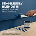 Cord Hider, Wire Cover, Cord Covers Wall Mounted TV, Cable Hider, 315 in Paintable White Raceway Kit, Electrical Cords Concealer, Cable Management, Hide Cords Wall, Wire Molding, Adhesive Channel