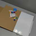 Weekly Dry Erase White Board, 16X12IN Magnetic Desktop Whiteboard Calendar with Stand, 8 Markers, 4 Magnets, 1 Eraser, Portable Double-Sided White Board Easel for Kids Memo to Do List Desk