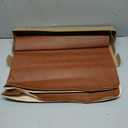 Linkidea Vegan Leather Splat Mat for Under High Chair Floor Protector for Kids - Reusable Infant High Chair Mat Food Splash Spill Mats, Waterproof Portable Picnic Blanket Outdoor Mat (Brown)