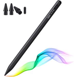 ESR Pencil (1st Generation) for iPad 2018-2025, Tilt Sensitivity, Palm Rejection, Compatible with iPad 11th(A16)/10th Generation,Air 11"/13", Pro 11"/12.9"/13",Mini 6/5, Black
