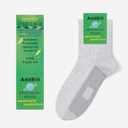 ONEGrounding Socks with 8 Pure Copper Solid Screw with Screwdriver -Secure-Suitable for Most Copper-containing grounding Shoes-Men-White