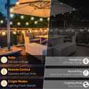 Brightever 120FT LED Outdoor String Lights with Remote, Patio Lights Outdoor Waterproof with 36+2 Shatterproof ST38 LED Bulbs, Dimmable Outside Hanging Light for Porch, Garden, Backyard, Cafe, 2700K
