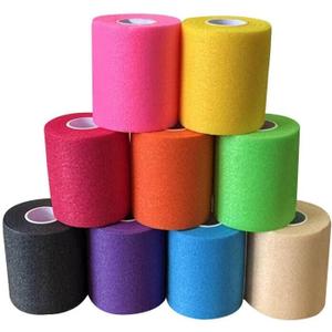 3 x 9 Pack Pre Wrap Athletic, 2.75 Inches X 12 Yards Multi-Color Prewrap Athletic Tape for Hair Soccer, Sports Pre Wrap Tape, Pre-Wrap Foam Underwrap Tape Ankles Wrists Hands Knees Elbows