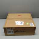 Gold Semi Flush Mount Ceiling Lights, 6-Light 18Inch Ceiling Light Fixtures with Fabric Shade in Flower Shape, Farmhouse Brass Drum Lighting for Nursery Bedroom Kitchen, AD-22007-6SF-GD