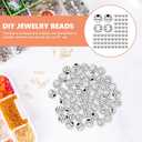 3 x EXCEART 100pcs Volleyball Beads for Jewelry Making | 15mm Acrylic Sports Beads with Big Hole for DIY Bracelet Necklace & Pen Making