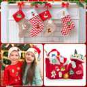 AUGSUN 60pcs Christmas Iron on Patches Random Assorted Styles Xmas Embroidered Sew Applique Repair Patch Santa Claus Christmas Tree Wreath Snowman Elk Angel Reindeer Candy Cane DIY Crafts for Clothing