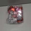 ZMCINER 36PCS 2 Sizes Heart Ornaments Valentine Ornaments for Tree Decorations, Valentine Day Ornaments for Heart Decorations (3 Colors)