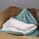 King Heated Blanket 100''X90'', Ultra Soft Silky Flannel & Fluffy Sherpa Heating Blanket Dual Control with 5 Heat Levels & 10 Hrs Timer, ETL Certified & Overheat Protection, Machine Washable (05-hunter Green)