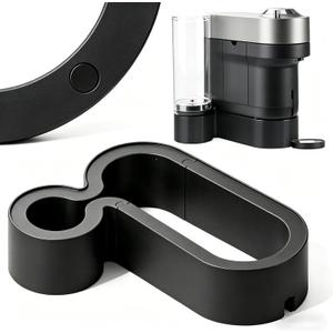Riser Stand for Nespresso Vertuo Pop+, 2.5inch Height Elevation Stand, 3D Printed Coffee Machine Base, Compatible with Standard and Deluxe Models, Fits YETI 20 oz & Contigo 16 oz Mugs (Black)