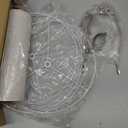 Lampshades Set of 2, Drum Lampshades 11.6" Top x 12.6" Bottom x 9.8" High, Seaside village Medium Lampshades (Spider Fitter), Beige Lampshades Natural Linen Hand Crafted, Easy Assembly Required