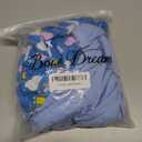 PATPAT Baby Footie Romper, Viscose from Bamboo, Long Sleeve, 2-Way Zipper, Fold-Over Mittens, Cuffs & Anti-Slip Grips (Newborn, Blue Sky)