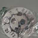 AUUXVA Sport Soccer Ball Print Round Acrylic Wall Clock, Silent Non Ticking Art Painting for Kids Bedroom Living Room Office School Home Decor