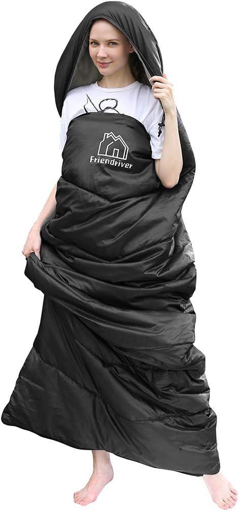 Friendriver XL Size Upgraded Version of Camping Sleeping Bag 4 Seasons Warm and Cool, Lighter Weight, Adults and Children Can Use Waterproof Camping Bag, Travel and Outdoor Activities