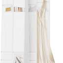 72inches Garment Bag with Zipper Pocket, Wedding Dress Bag for Gowns Long, White