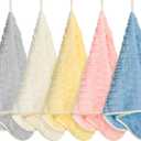 Hanging Hand Towels with Loops for Bathroom,Soft, Absorbent, Quick Dry for Drying Hands and Multi Surfaces, Pack of 5, 23.6" x 11.8"