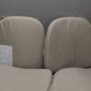 AAAAAcessories D-Shaped Chair Cushions, 2" Thick Dining Chair Pads with Ties and Removable, Machine-Washable Cover, 17" x 16", Set of 4, Oatmeal Beige