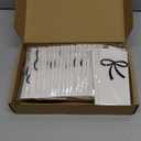 50 Pcs Black Bow Decor Bow Drink Tags Coquette Wine Glass Charms Acrylic Knot Drink Tag for Bachelorette Birthday Wedding Coquette Tasting Party Decorations Accessory